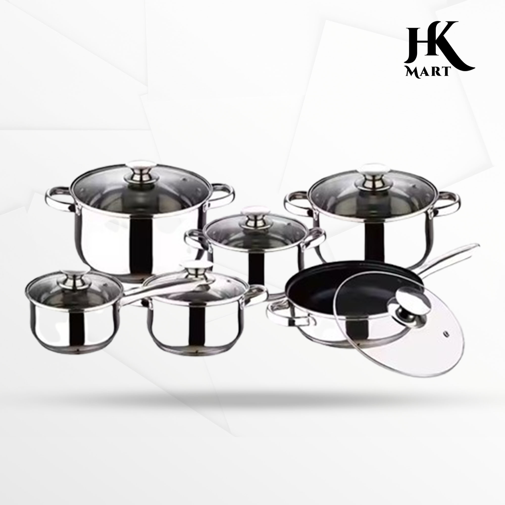 Kaisa Villa Stainless Steel 12pcs Cookware Set (KV-1002)
