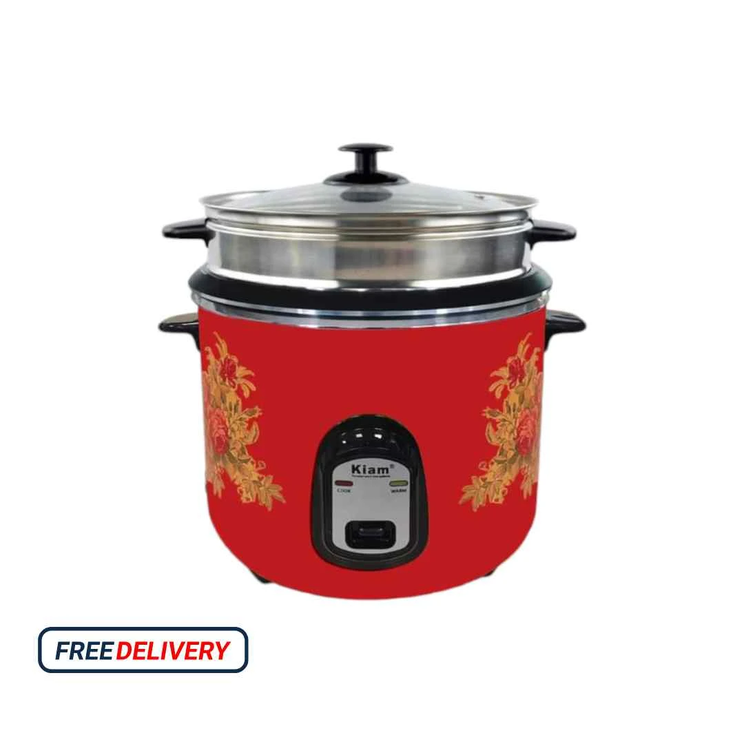 Kiam Rice Cooker Full Body 1.8 Ltr - Double pot