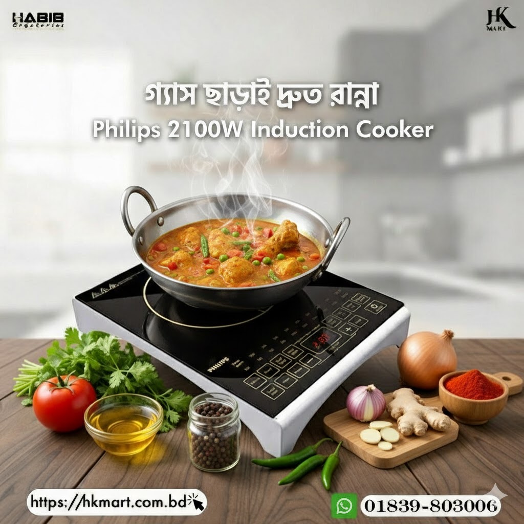 Philips 2100W Cooktop Induction Cooker - HD4938