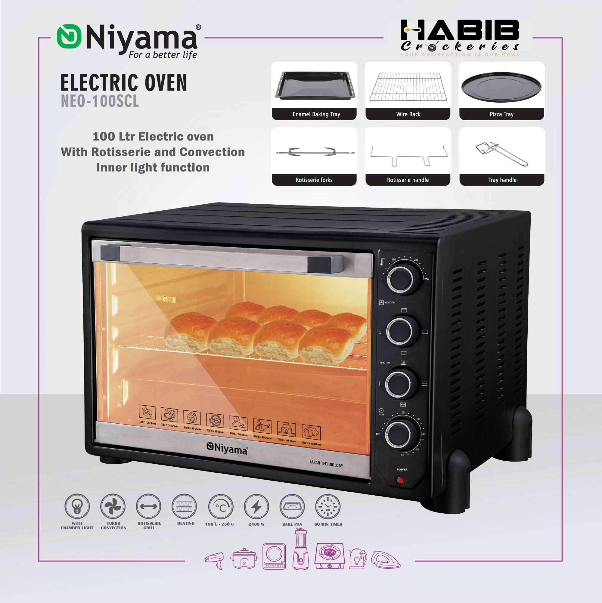 Niyama 100-liter Electric Oven NEO-100SCL - Image 2