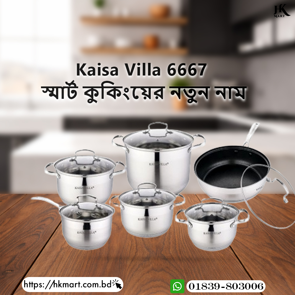KAISA VILLA KV-6667 Cooking Pot Stainless Steel