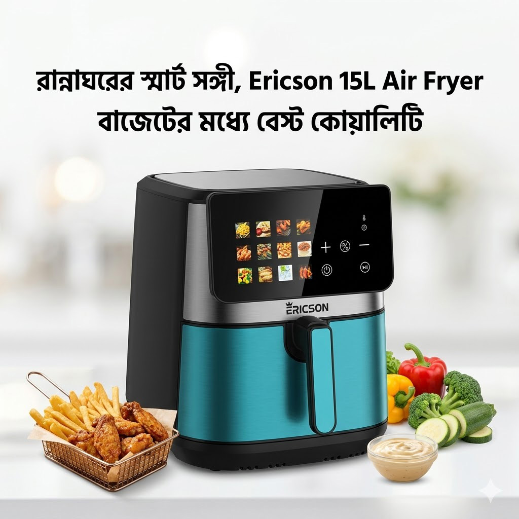 Ericson (ER-2217) 15L Air Fryer 3000W - Image 2
